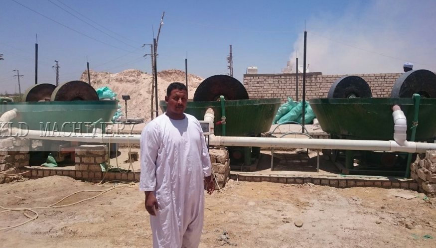  KLD Wet pan mill goes well in Sudan